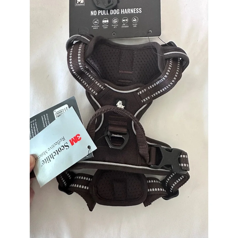 Truelove‎ No Pull Dog Harness XS Brown New Reflective 3M Scotchlite TLH5651